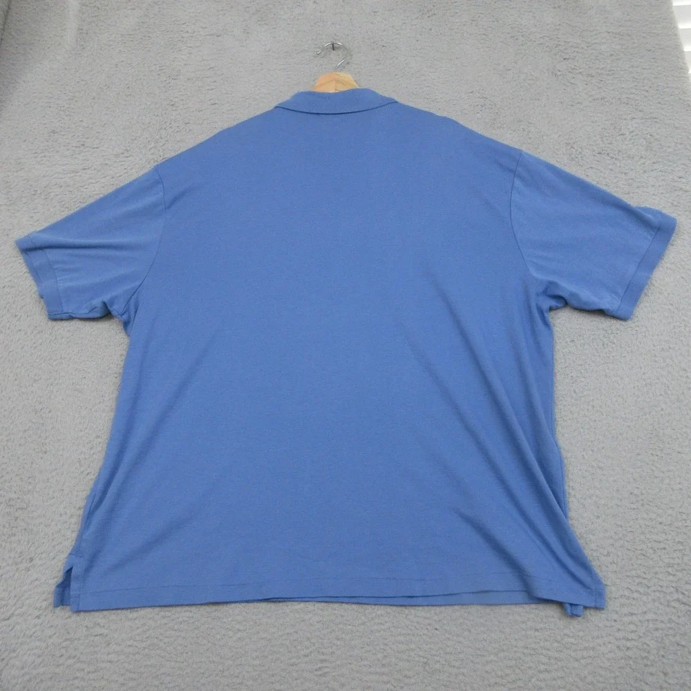 Polo Ralph Lauren Polo Shirt Mens 2XB Big Tall Blue Classic Cotton Flesh Pony